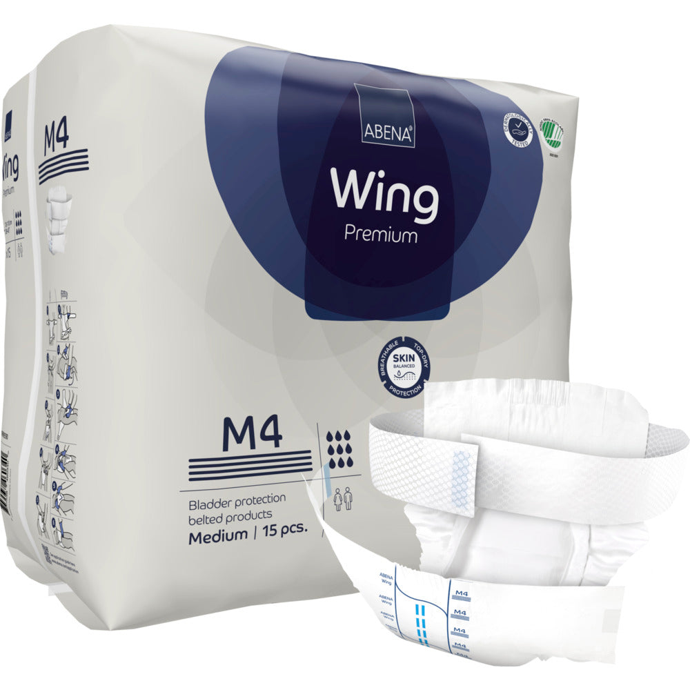 Bælteble, ABENA Wing, M4, blå farvekode, Premium15 stk.