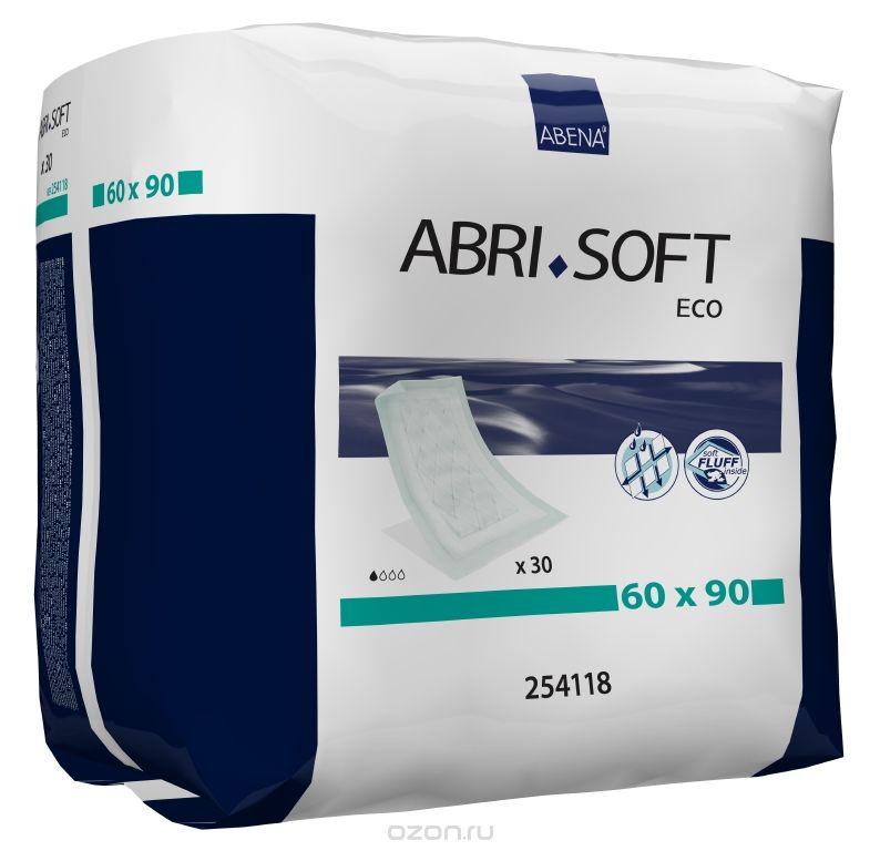 Engangsunderlag - Abena Abri-Soft Eco Engangsunderlag Med Fluff Fyld, 90x60cm, 30 Stk.