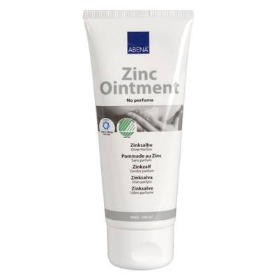 Hudpleje - Zinksalve, Abena, Uden Farve Og Parfume, 20% Zink, 100 Ml