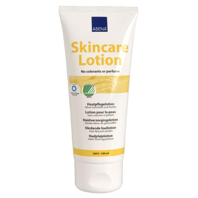 Hudlotion, Abena, uden farve og parfume, 14% fedt, 100 ml